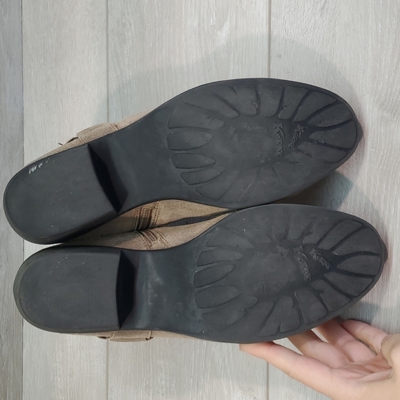 Korks By Kork-Ease Women Ankle Distressed Suede Western Boho Heels shoes - Picture 9 of 12